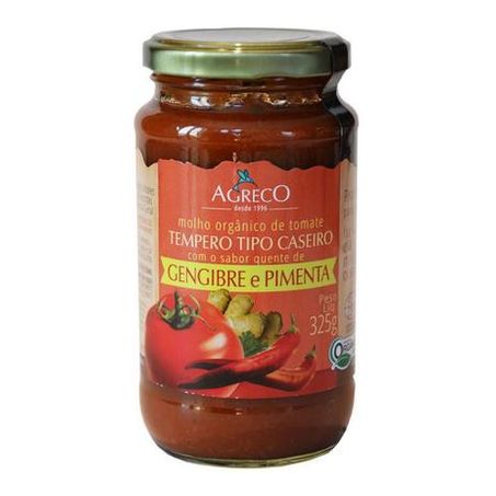 Molho tomate c/geng org agreco vd 325g