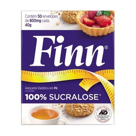 Adoçante Pó Finn Aspartame Embalagem 50UN
