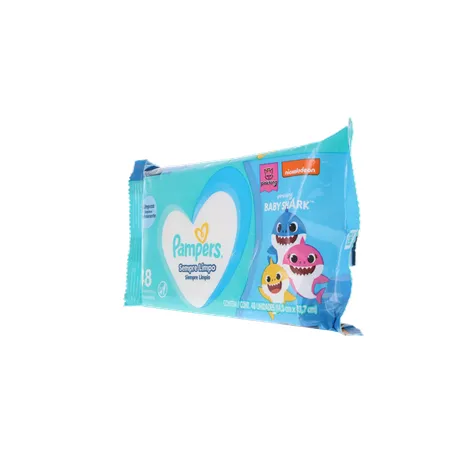 Lenços Umedecidos Pampers Sempre Limpo Baby Shark Pacote 48un 360-5