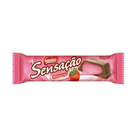 Chocolate Barra Nestlé Sensação Morango 38G