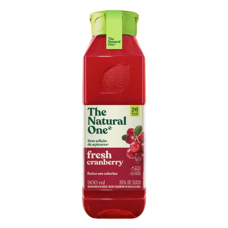 BEBIDA MISTA CRANBERRY NATURAL ONE 900ML