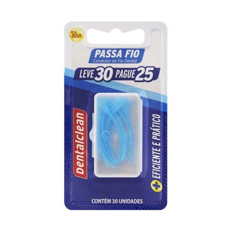 Passa fio dentalclean c/30