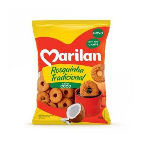 Biscoito Doce Rosquinha Leite Marilan Pacote 300G