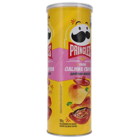 SALGADINHO BATATA PRINGLES GOSTINHO BRAZUCA GALINHA CAIPIRA LATA 100G 360-32