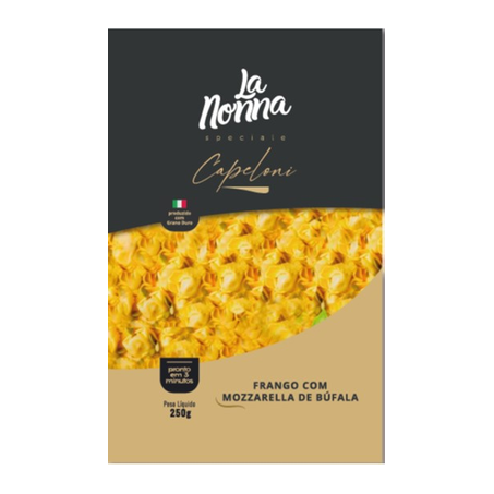 Massa Capeloni La Nonna Frango com Muzzarela de Búfala 250G