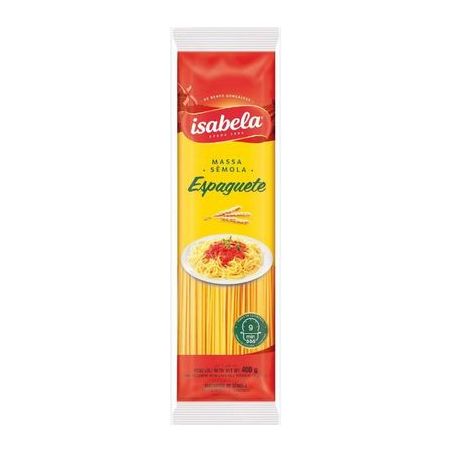 Massa isabela espaguete semola 400g