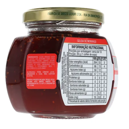 Geleia Bom Princípio Tradicional Morango Pote de Vidro 250gr 360-15