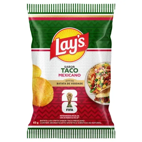 Batata Elma Chips 62g Lisa Lays Taco Mexico Fifa