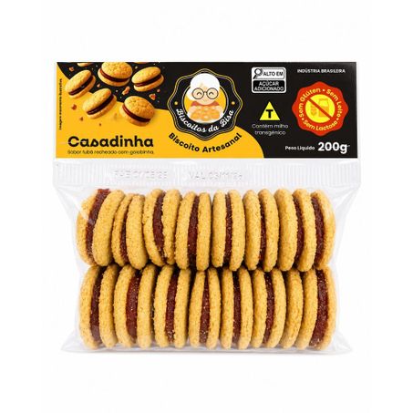 BISCOITOS DA BISA CASADINHA FUBÁ COM GOIABINHA CARTELA 200G