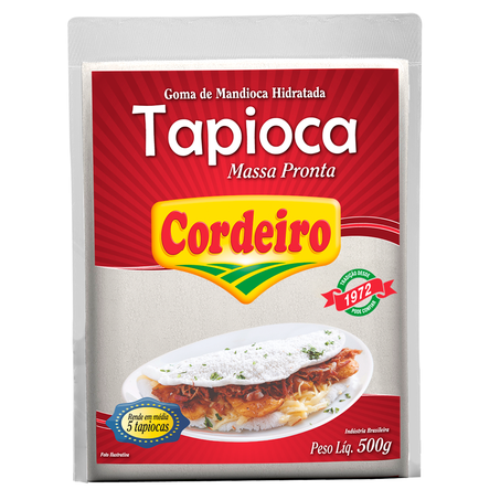 TAPIOCA CORDEIRO MASSA PRONTA 500G