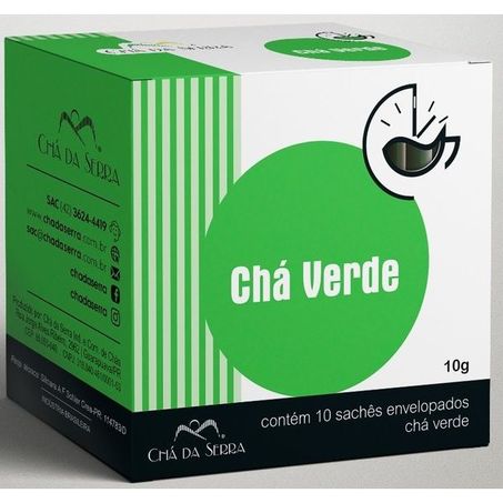 CHÁ VERDE DA SERRA C/10 SAQUINHOS ENVELOPADOS
