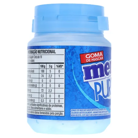 Goma de Mascar Mentos Pure Fresh Fresh Mint Sachê 6G 360-28