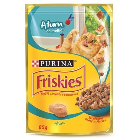 Alimento para gatos friskies atum ao molho 85g