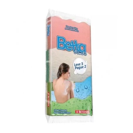 Esponja Banho Bettanin Betta Com 3 
 