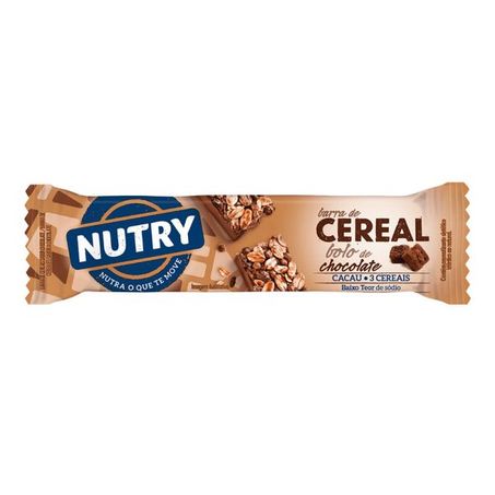 Barra de Cereal Nutry Bolo de Chocolate 22g