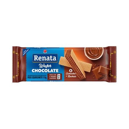 Biscoito Wafer Renata Chocolate Pacote 115G