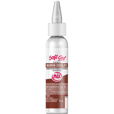 Corante artif mix soft gel marron chocolate 60g