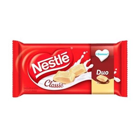 Barra de chocolate nestle classic duo 80g
