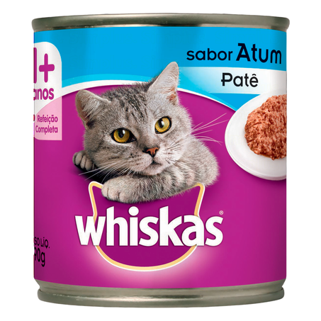 Patê para Gatos Adultos Whiskas Atum Lata 290gr