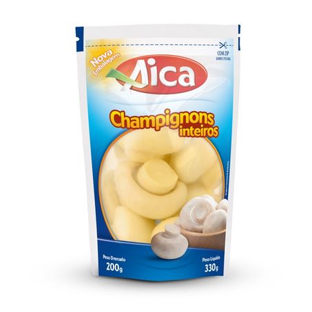 Cogumelo Aica champgnan inteiro sachê 200g