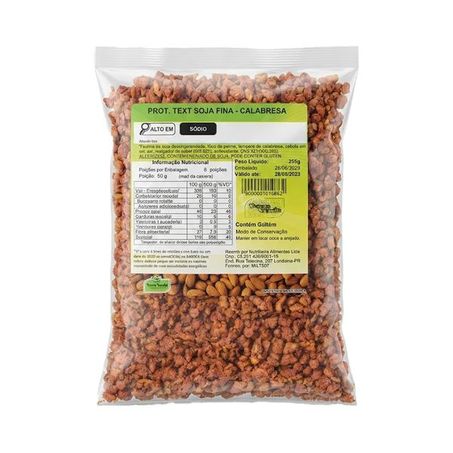 PROTEINA TEXTURIZADA DE SOJA FINA SABOR CALABRESA 250G