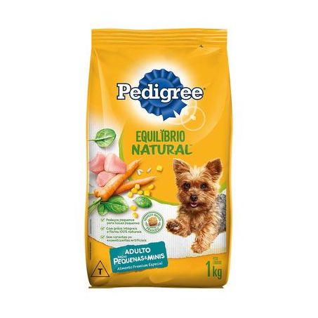 Ração Para Cães Adultos Pedigree Equilíbrio Natural Raças Pequenas E Minis 1KG