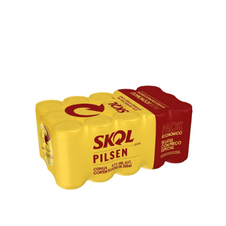 CERVEJA SKOL 269ML PACK ECONOMICO LATA C/15