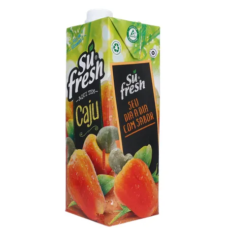 Bebida de Fruta Adoçada Su Fresh Caju Caixa com Tampa 1lt 360-5