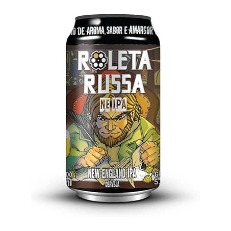 Cerveja Roleta Russa New England Ipa Lata 350ml 