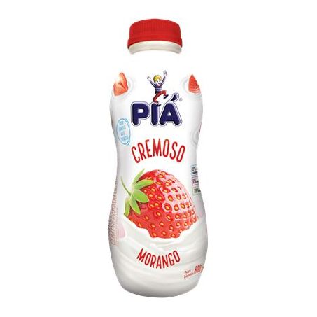 Iogurte pia cremoso morango 800g gf*.