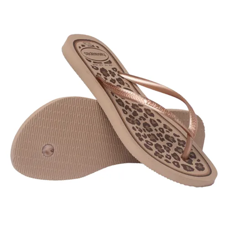 HAVAIANAS SLIM ANIMALS ROSE GOLD/ROSE TAM37/38