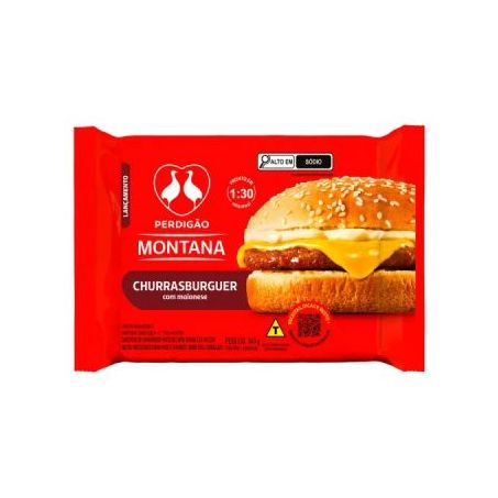 HAMBURGUER MONTANA PERDIGÃO CHURRASBURGUER 145G