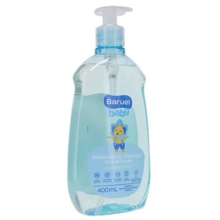 SABONETE LÍQUIDO INFANTIL BARUEL BABY PELE DELICADA PUMP 400ML 360-33