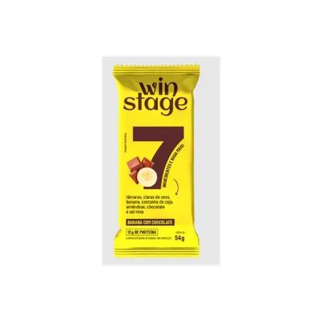 Barra proteina win stage banana com chocolate 54g