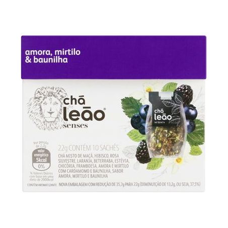 CHA MATTE LEAO SENSES AMORA/MIRTILO/BAUNILHA 