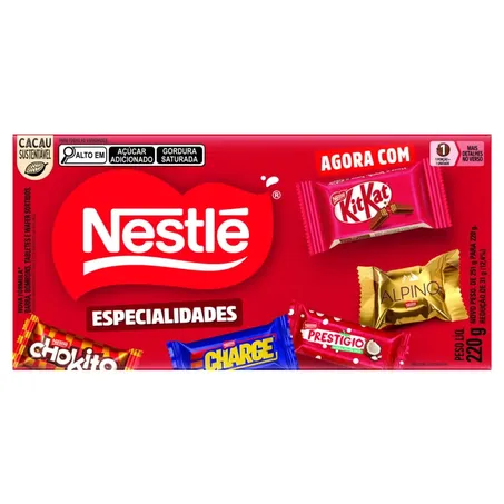 Bombom especialidades nestle 220g