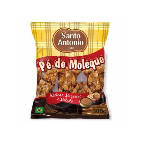 PÉ DE MOLEQUE COM AÇÚCAR MASCAVO E MELADO SANTO ANTÔNIO
