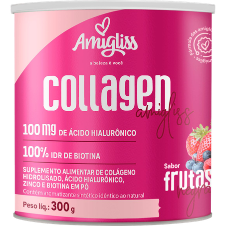 COLÁGENO AMIGLISS COLLLAGEN FRUTAS NEGRAS LATA 300G