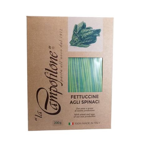 Massa Campofilone Fettuccine Espinafre 200g