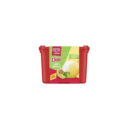 Sorvete kibon duo mousse limao/maracuja