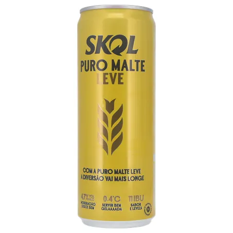 Cerveja Lager Skol American Premium Puro Malte Lata 350ml 360-14