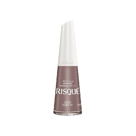 ESMALTE RISQUE 8ML CINZA INCERTO