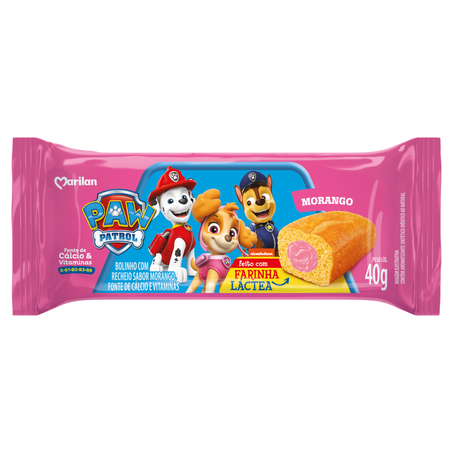 Bolo marilan 40g paw patrol morango
