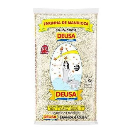 Farinha de Mandioca Deusa Branca Grossa 1kg