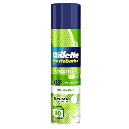 ESPUMA DE BARBEAR GILLETTE PRESTOBARBA SENSITIVE 150G
