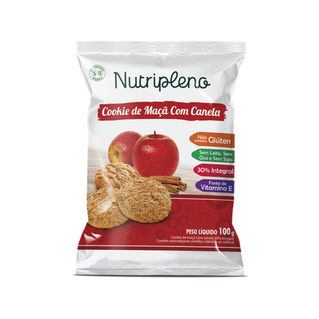 COOKIE INT MACA C/ CANELA 100G -NUTRIPLENO