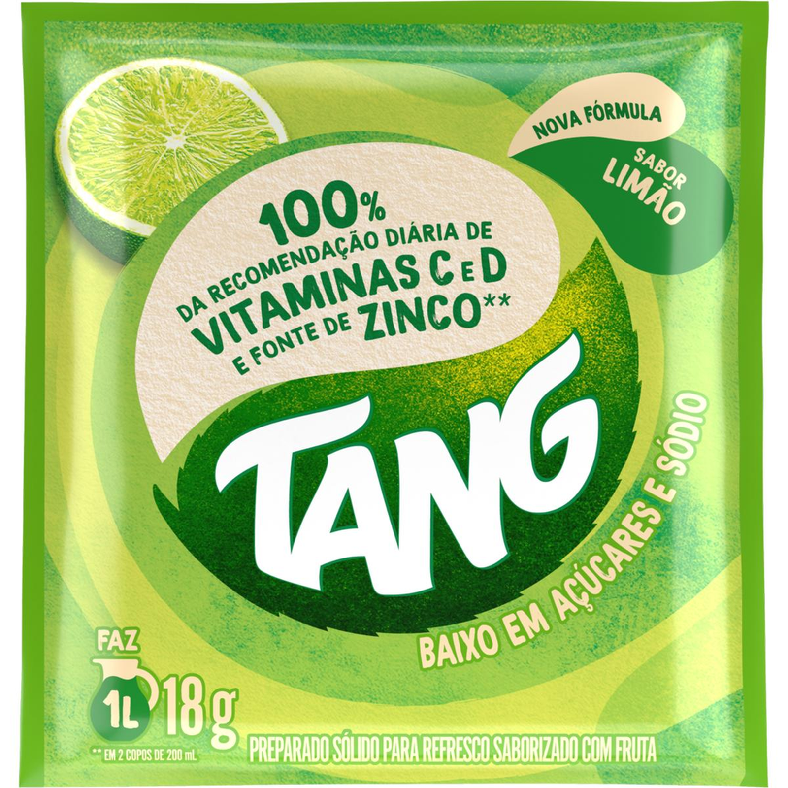Refresco em Pó Tang 18g - Limão