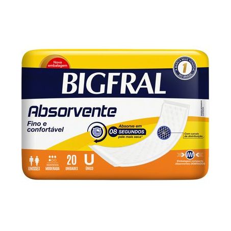 Absorvente Bigfral Geriátrico Com 20