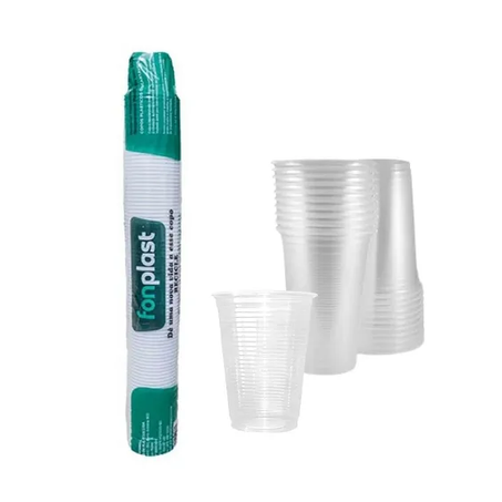 COPO DESCARTÁVEL FONPLAST TRANSPARENTE 300ML 100UN