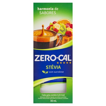 ADOÇANTE LÍQUIDO STEVIA ZERO CAL